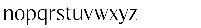 Kenisya Extra Light Font LOWERCASE