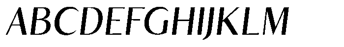 Kenisya Italic Font UPPERCASE