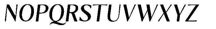 Kenisya Italic Font UPPERCASE