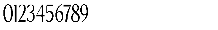 Kenisya Light Condensed Font OTHER CHARS