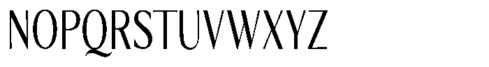 Kenisya Light Condensed Font UPPERCASE