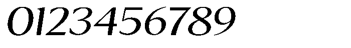 Kenisya Light Expanded Italic Font OTHER CHARS