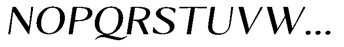 Kenisya Light Expanded Italic Font UPPERCASE