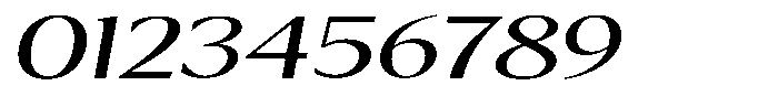 Kenisya Light Extra Expanded Italic Font OTHER CHARS