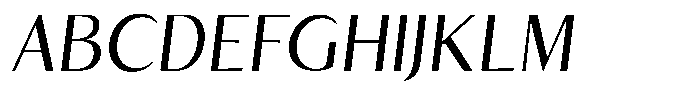 Kenisya Light Italic Font UPPERCASE