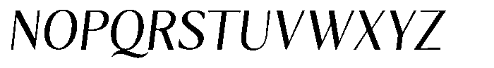 Kenisya Light Italic Font UPPERCASE