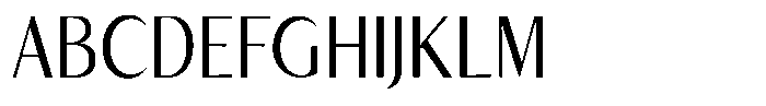 Kenisya Light Semi Condensed Font UPPERCASE