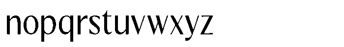 Kenisya Light Semi Condensed Font LOWERCASE