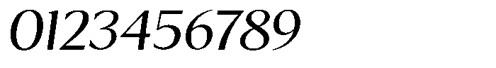 Kenisya Light Semi Expanded Italic Font OTHER CHARS