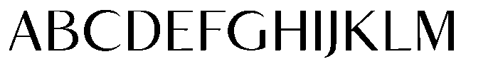 Kenisya Light Semi Expanded Font UPPERCASE