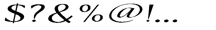 Kenisya Light Ultra Expanded Italic Font OTHER CHARS