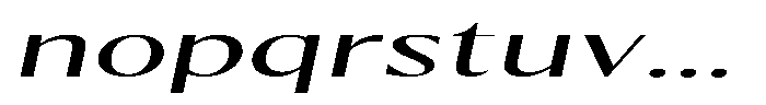 Kenisya Light Ultra Expanded Italic Font LOWERCASE