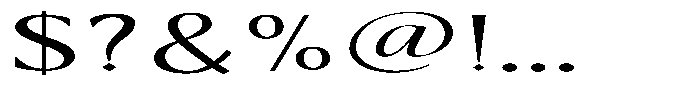 Kenisya Light Ultra Expanded Font OTHER CHARS