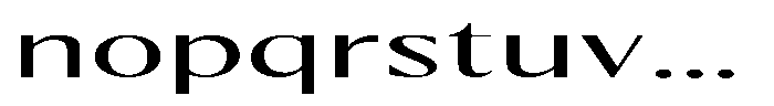 Kenisya Light Ultra Expanded Font LOWERCASE