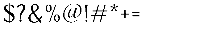 Kenisya Light Font OTHER CHARS