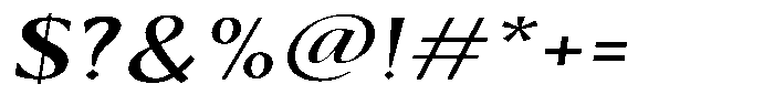 Kenisya Medium Expanded Italic Font OTHER CHARS