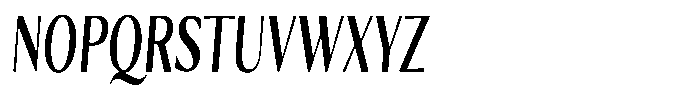 Kenisya Medium Extra Condensed Italic Font UPPERCASE