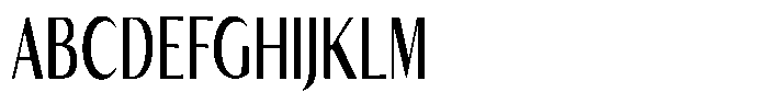Kenisya Medium Extra Condensed Font UPPERCASE