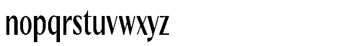 Kenisya Medium Extra Condensed Font LOWERCASE