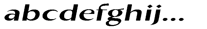 Kenisya Medium Extra Expanded Italic FONT