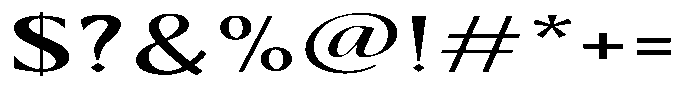 Kenisya Medium Extra Expanded Font OTHER CHARS