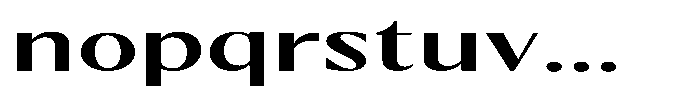 Kenisya Medium Extra Expanded Font LOWERCASE