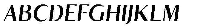 Kenisya Medium Italic Font UPPERCASE