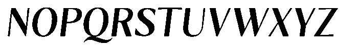 Kenisya Medium Italic Font UPPERCASE