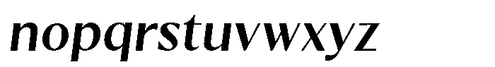 Kenisya Medium Italic Font LOWERCASE