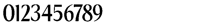 Kenisya Medium Semi Condensed Font OTHER CHARS