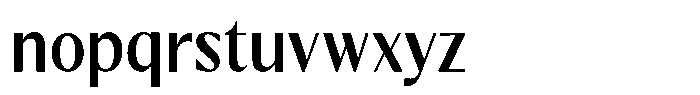 Kenisya Medium Semi Condensed Font LOWERCASE