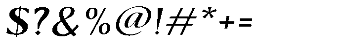Kenisya Medium Semi Expanded Italic Font OTHER CHARS
