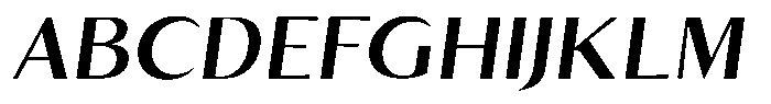 Kenisya Medium Semi Expanded Italic Font UPPERCASE