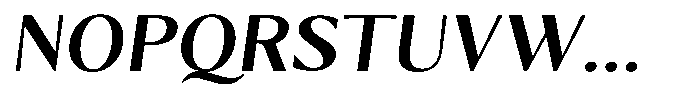 Kenisya Medium Semi Expanded Italic Font UPPERCASE