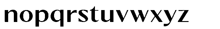 Kenisya Medium Semi Expanded Font LOWERCASE