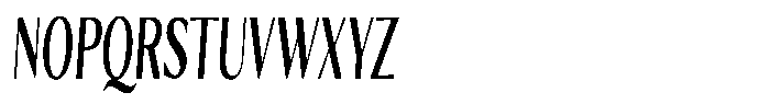 Kenisya Medium Ultra Condensed Italic Font UPPERCASE