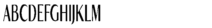 Kenisya Medium Ultra Condensed Font UPPERCASE