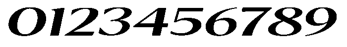 Kenisya Medium Ultra Expanded Italic Font OTHER CHARS