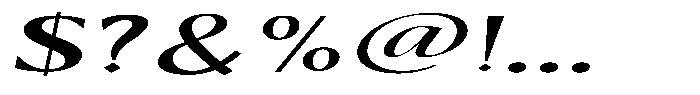 Kenisya Medium Ultra Expanded Italic Font OTHER CHARS