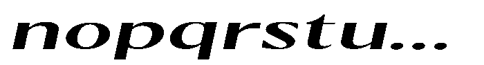 Kenisya Medium Ultra Expanded Italic Font LOWERCASE