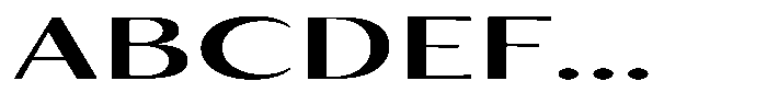 Kenisya Medium Ultra Expanded Font UPPERCASE