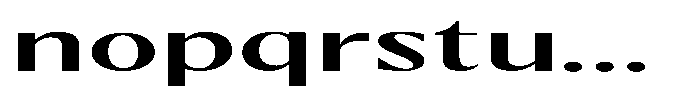 Kenisya Medium Ultra Expanded Font LOWERCASE