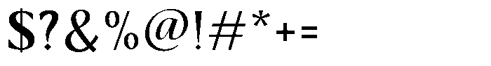 Kenisya Medium Font OTHER CHARS