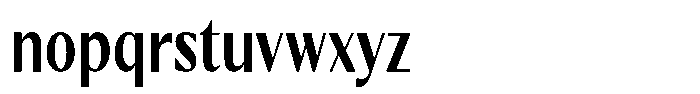 Kenisya Semi Bold Condensed Font LOWERCASE