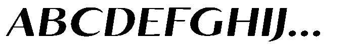 Kenisya Semi Bold Expanded Italic Font UPPERCASE