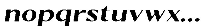 Kenisya Semi Bold Expanded Italic Font LOWERCASE