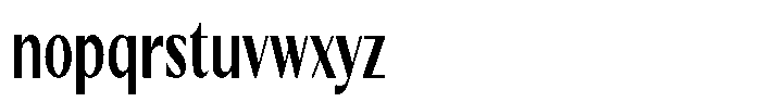 Kenisya Semi Bold Extra Condensed Font LOWERCASE