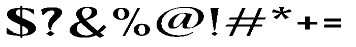 Kenisya Semi Bold Extra Expanded Font OTHER CHARS