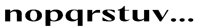 Kenisya Semi Bold Extra Expanded Font LOWERCASE