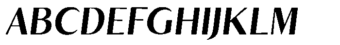 Kenisya Semi Bold Italic Font UPPERCASE